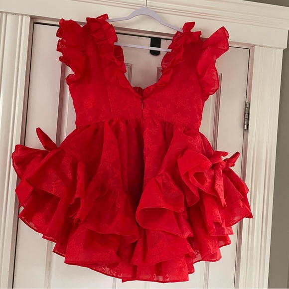 Selkie Le Bisou New Era red dress - Picture 2 of 7